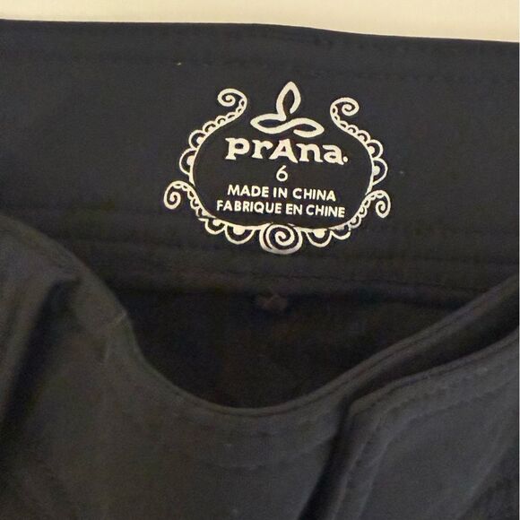 Prana - Black Wide Leg Athletic Pants - size 6/28 - Picture 3 of 5